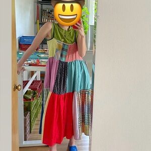La Reunion Patchwork Dress in Vibrant